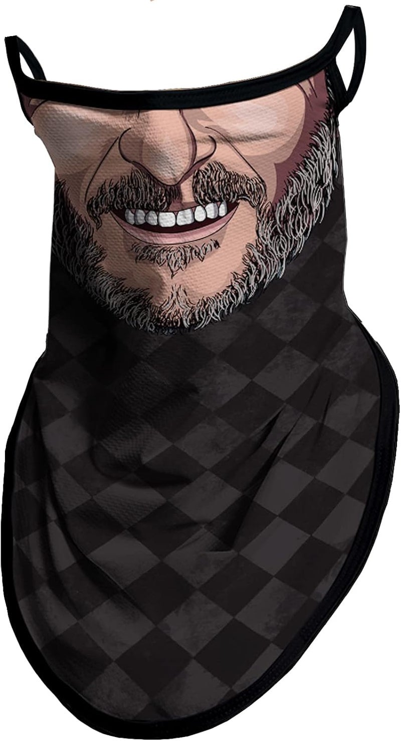 Obacle Bandana Face Mask with Ear Loops Neck Gaiter Face Mask Scarf Face Cover for Men Women - Image 1